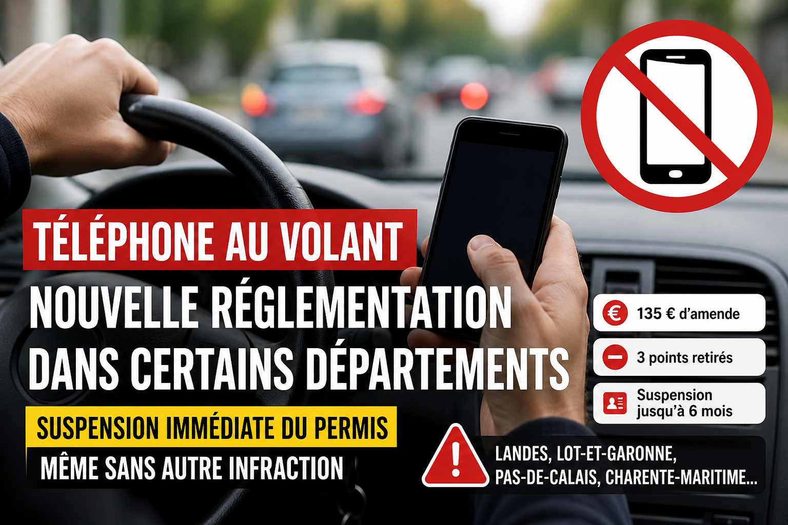 telephone au volant stage securite routiere merignac